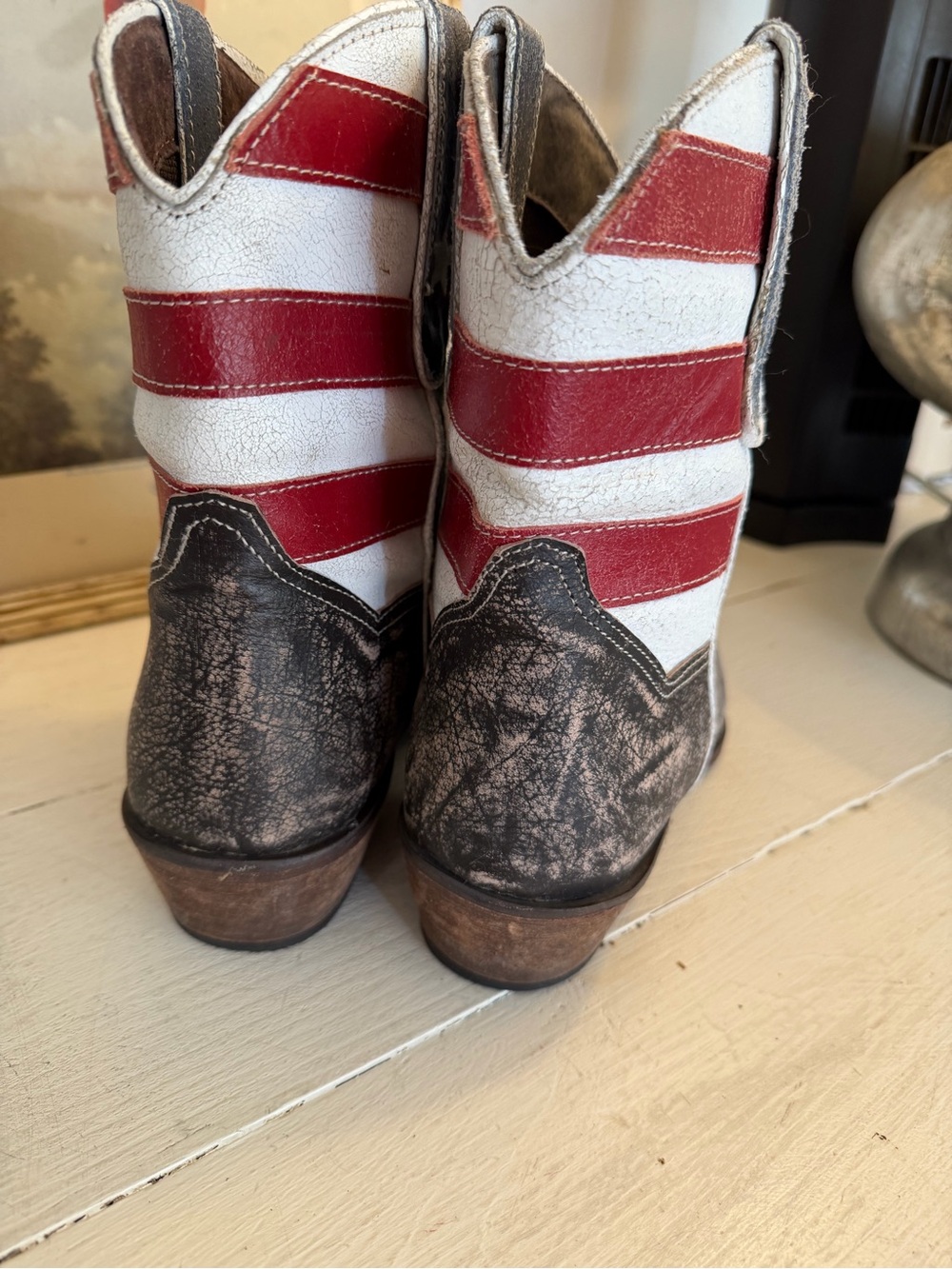 Roper American flag shorty cowboy boot 8.5 women’s like new - Picture 4 of 8